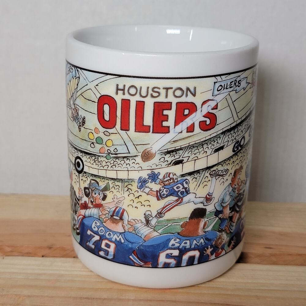 VINTAGE Team NFL Houston Oilers In Astrodome Ceramic Coffee Mug